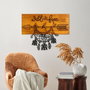 Wallity Wild and Free Escultura de pared de madera y metal Nogal y negro